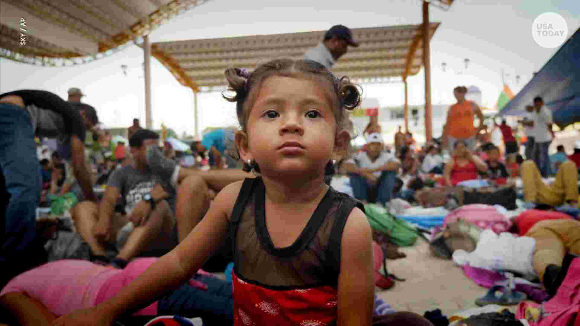 Migrant caravan reaches Chiapas, October 2018.